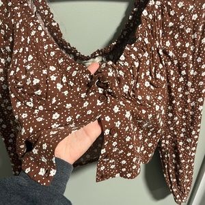 Long sleeve blouse with built in corset, brand new, soft material